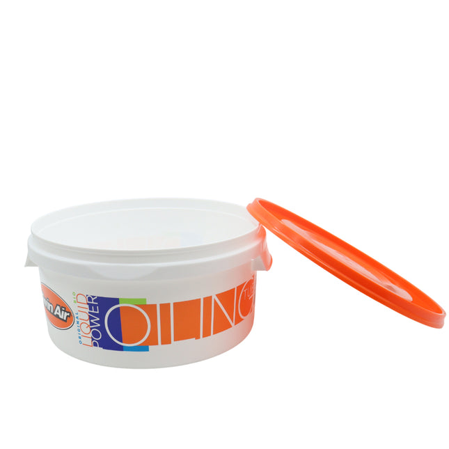 Twin Air Oiling Tub (3 Liter) - Durable, Resealable Orange Tub for Submerging and Evenly Oiling Powersports Air Filters, Reduces Waste and Mess, Ideal for Dirt Bikes, ATVs, and Motocross Maintenance