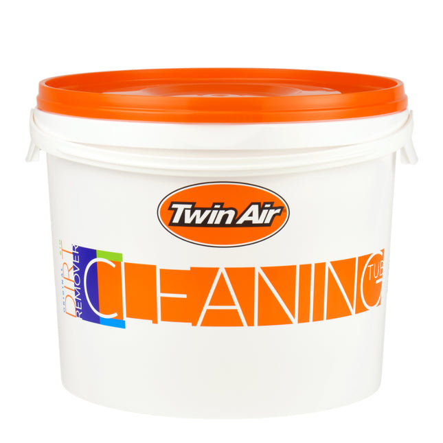 Twin Air Cleaning Tub (10 Liter) with Orange & Black Cages - Durable, High-Capacity Wash Tub for Thorough Motorcycle Air Filter Cleaning, Ideal for Dirt Bikes, ATVs, and Motocross Maintenance