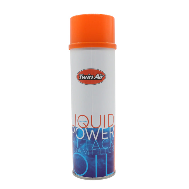 Twin Air Liquid Power Spray Air Filter Oil (500ml) - High-Performance Aerosol Spray for Easy Coating of Foam Air Filters, Waterproof Dust Protection for Motocross, Dirt Bikes, ATVs, and Powersports
