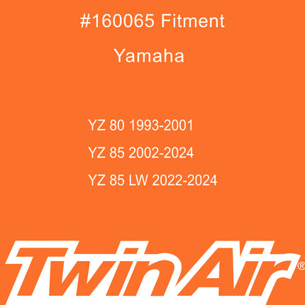 Twin Air Airbox Washing Cover for Yamaha YZ80 (1993-2001) & YZ85 (2002-2020) - Tough ABS Plastic Construction with Leak-Proof Rubber Sealing Ring (OEM Part # 5PA-14451-00-00)