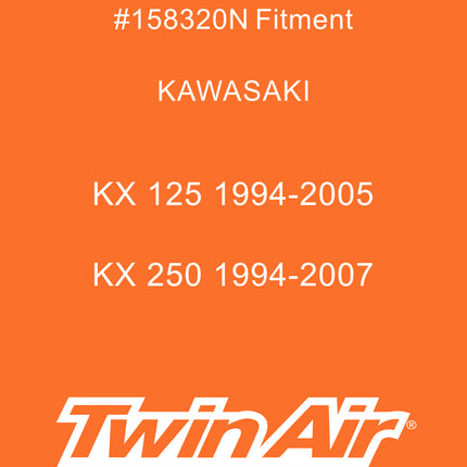 Twin Air Airbox Cover for Kawasaki 125 (90-91,94-08), 250 (90-07), 500 (90-91,94-04) - Tough ABS Plastic with Rubber Sealing Ring - Motorcycles (MX) (OEM Part # 11013-1264)