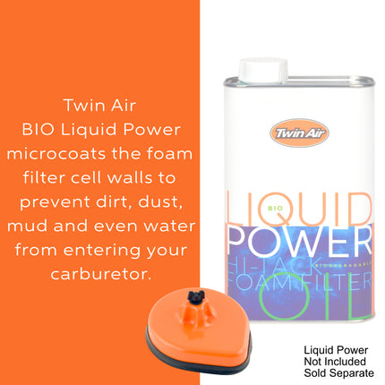 Twin Air Airbox Cover for Kawasaki 125 (90-91,94-08), 250 (90-07), 500 (90-91,94-04) - Tough ABS Plastic with Rubber Sealing Ring - Motorcycles (MX) (OEM Part # 11013-1264)