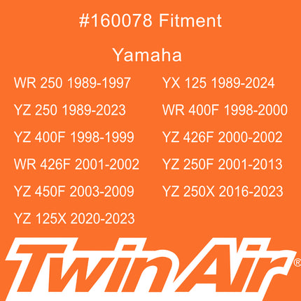 Twin Air Airbox Cover for Fantic XE125/XX125/YZ250X, Yamaha YZ125 (1989+), YZ250 (1989+), YZ400F/426F/450F, WR250F/400F/426F - Motorcycles (MX) (OEM Part # 4XM-14451-00-00)