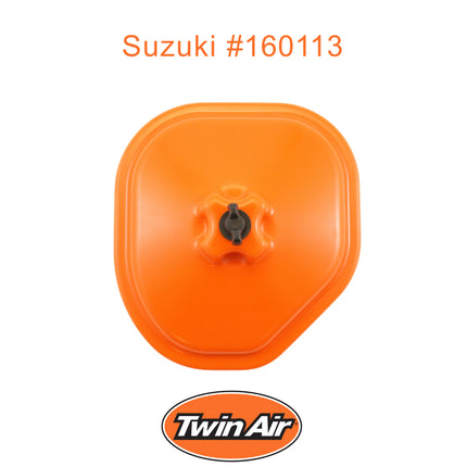 Twin Air Airbox Cover for Suzuki RM-Z250 (2019-2025) & RM-Z450 (2018-2025) - Tough ABS Plastic with Rubber Sealing Ring - Maintenance Accessory for Off-Road Motorcycles (MX) (OEM Part # 13780-37F20)