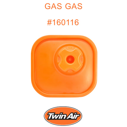 Twin Air Airbox Cover for GasGas and Rieju (Various Models) - Tough ABS Plastic with Rubber Sealing Ring - Essential Maintenance Accessory for Off-Road Motorcycles (MX) (OEM Part # 0/001.070.9100)