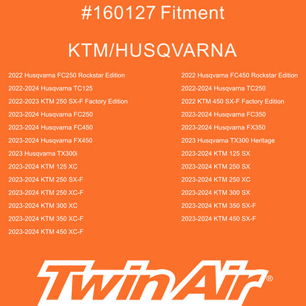 Twin Air Airbox Cover KTM / Husqvarna / GasGas (Various Models) -  Rubber Seal for Safe Airbox Cleaning and Maintenance - Off Road Motorcycles (MX) (OEM Part # A46006015000)