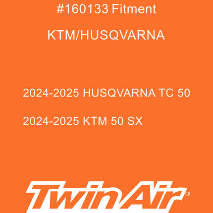 Twin Air Airbox Cover for KTM SX 50 / Husqvarna TC 50 / GasGas MC 50 (2024-2025) - Plastic with Rubber Seal for Secure Airbox Cleaning and Maintenance - Motorcycles (MX) (OEM Part # A40006015000)