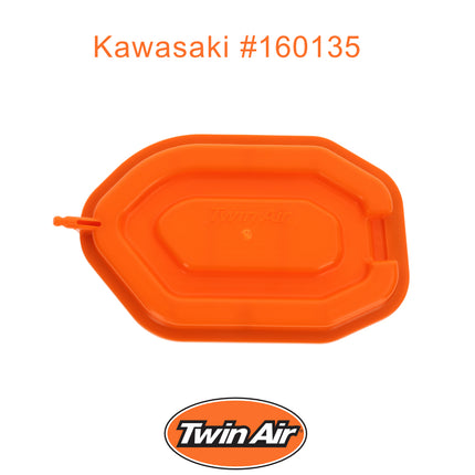 Twin Air Airbox Cover (For PowerFlow Kit) for Kawasaki KX450 (2024) - Tough ABS Plastic with Rubber Seal for Secure Airbox Cleaning and Maintenance - Off Road Motorcycles (MX) (OEM Part # 11013-0833)