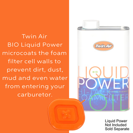 Twin Air Airbox Cover for Triumph TF 250-X (2024-2025) - Tough ABS Plastic with Rubber Seal for Secure Airbox Cleaning and Maintenance - Motorcycles (MX) (OEM Part # T2205329)