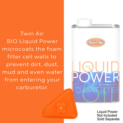 Twin Air Airbox Cover (for PowerFlow Kit) for Honda CRF 250R/250RX/250RWE/450R/450RX/450RWE (2025) - Plastic with Rubber Seal for Secure Airbox Cleaning - Motorcycles (MX) (OEM Part # 17213-K95-AG0)