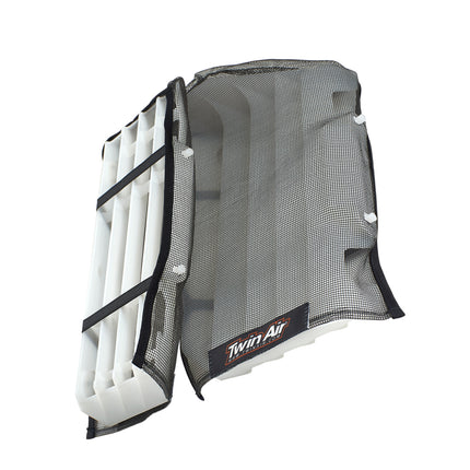 Twin Air Radiator Sleeves For KTM & Husqvarna Dirt Bikes - Nylon-Coated Glass Yarn Mesh for Mud and Dirt Protection