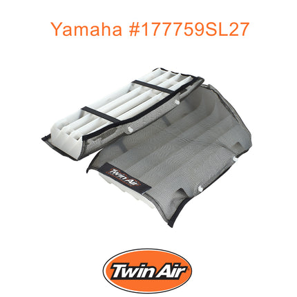 Twin Air Radiator Sleeves For Yamaha YZ250F(24-25) & YZ450F(23-25) Dirt Bikes - Nylon-Coated Glass Yarn Mesh for Mud and Dirt Protection