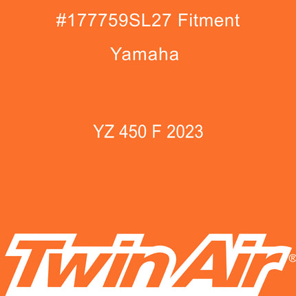 Twin Air Radiator Sleeves For Yamaha YZ250F(24-25) & YZ450F(23-25) Dirt Bikes - Nylon-Coated Glass Yarn Mesh for Mud and Dirt Protection