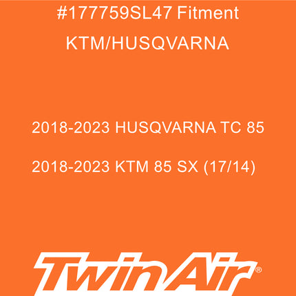 Twin Air Radiator Sleeves For KTM 85 SX & Husqvarna TC 85 (18-25) Dirt Bikes - Nylon-Coated Glass Yarn Mesh for Mud and Dirt Protection