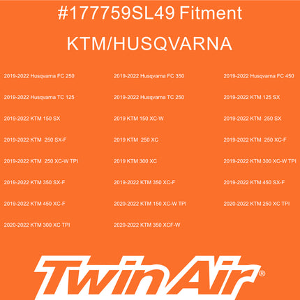 Twin Air Radiator Sleeves For KTM, GasGas, & Husqvarna Dirt Bikes - Nylon-Coated Glass Yarn Mesh for Mud and Dirt Protection