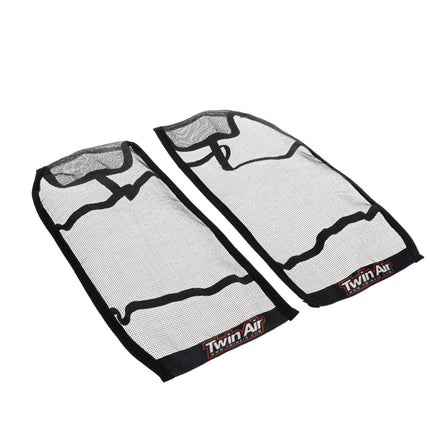 Twin Air Radiator Sleeves For KTM & Husqvarna Dirt Bikes - Nylon-Coated Glass Yarn Mesh for Mud and Dirt Protection