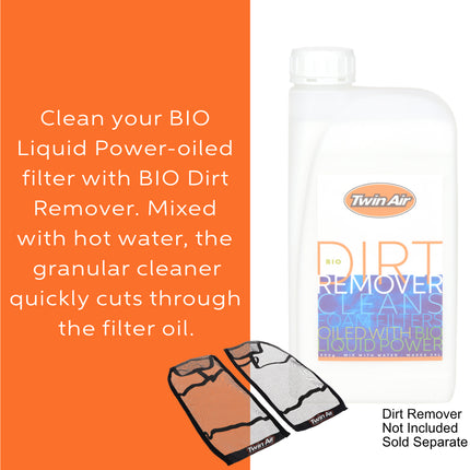 Twin Air Radiator Sleeves For KTM & Husqvarna Dirt Bikes - Nylon-Coated Glass Yarn Mesh for Mud and Dirt Protection