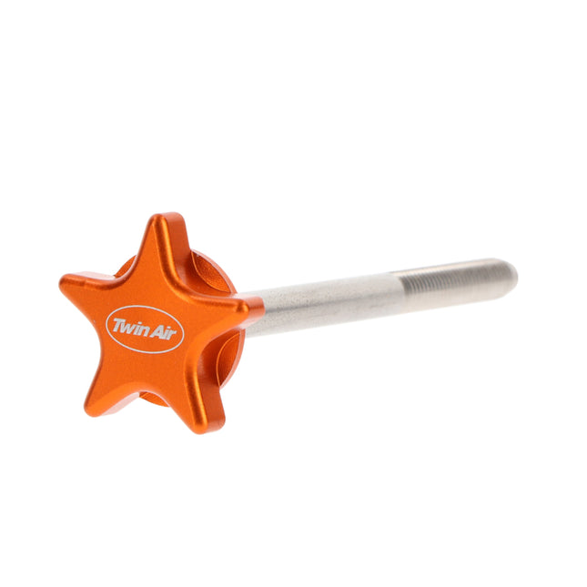Twin Air Universal 80mm Stainless Steel Air Filter Bolt with Star Shaped Top for Easy Hand Removal