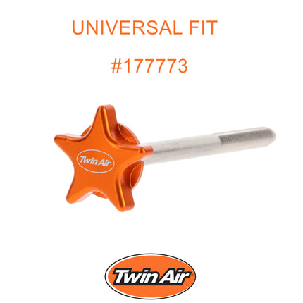 Twin Air Universal 80mm Stainless Steel Air Filter Bolt with Star Shaped Top for Easy Hand Removal