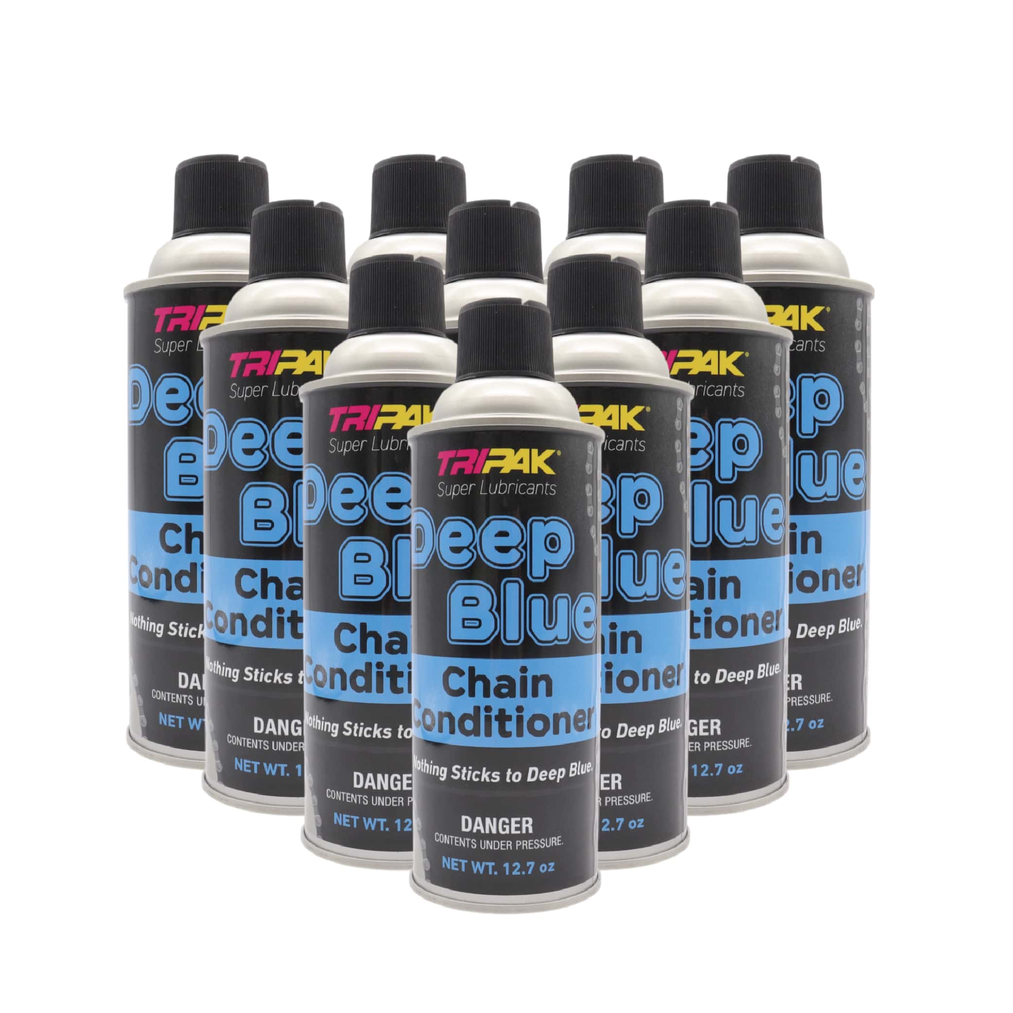 TRIPAK Deep Blue Chain Conditioner - Advanced Anti-Wear Formula (10 Pack)