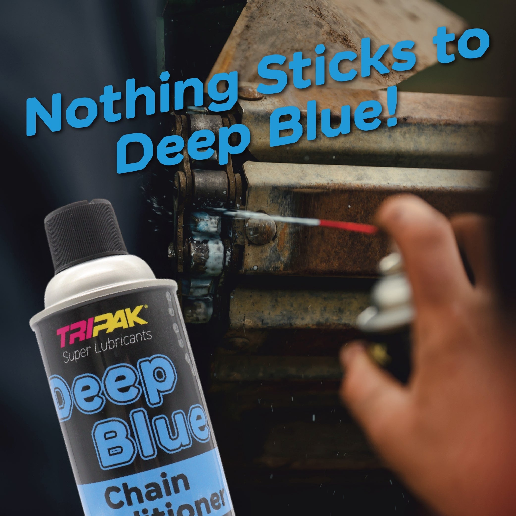 TRIPAK Deep Blue Chain Conditioner - Advanced Anti-Wear Formula (10 Pack)