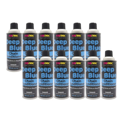 TRIPAK Deep Blue Chain Conditioner - Advanced Anti-Wear Formula (12 Pack)