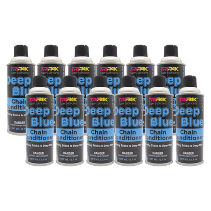 TRIPAK Deep Blue Chain Conditioner - Advanced Anti-Wear Formula (12 Pack)