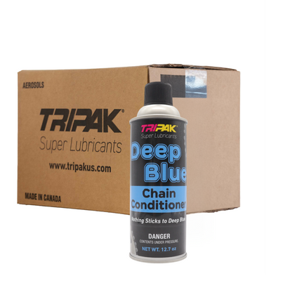 TRIPAK Deep Blue Chain Conditioner - Advanced Anti-Wear Formula (12 Pack)