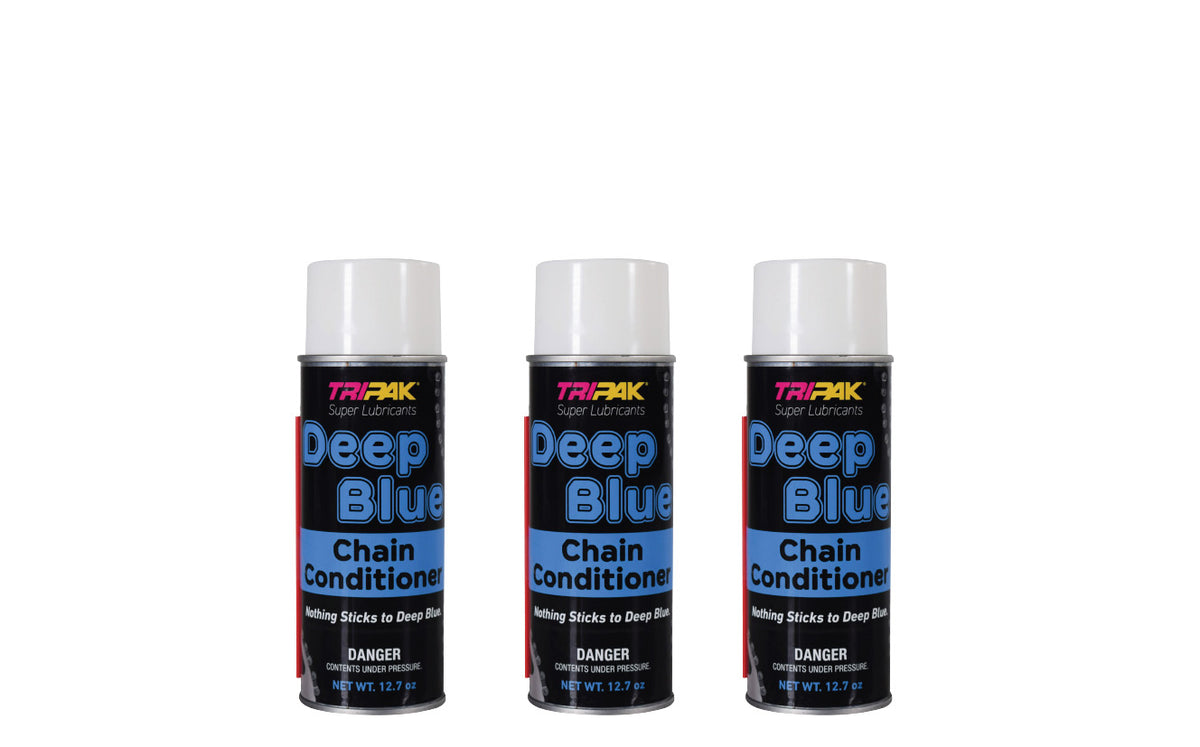 TRIPAK Deep Blue Chain Conditioner - Advanced Anti-Wear Formula (3 Pack)