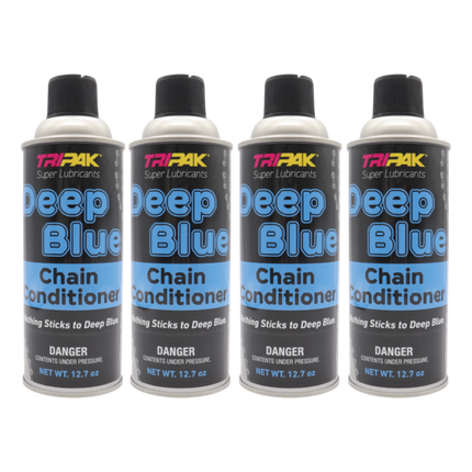 TRIPAK Deep Blue Chain Conditioner - Advanced Anti-Wear Formula (4 Pack)