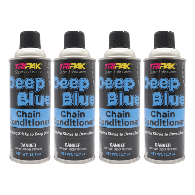 TRIPAK Deep Blue Chain Conditioner - Advanced Anti-Wear Formula (4 Pack)