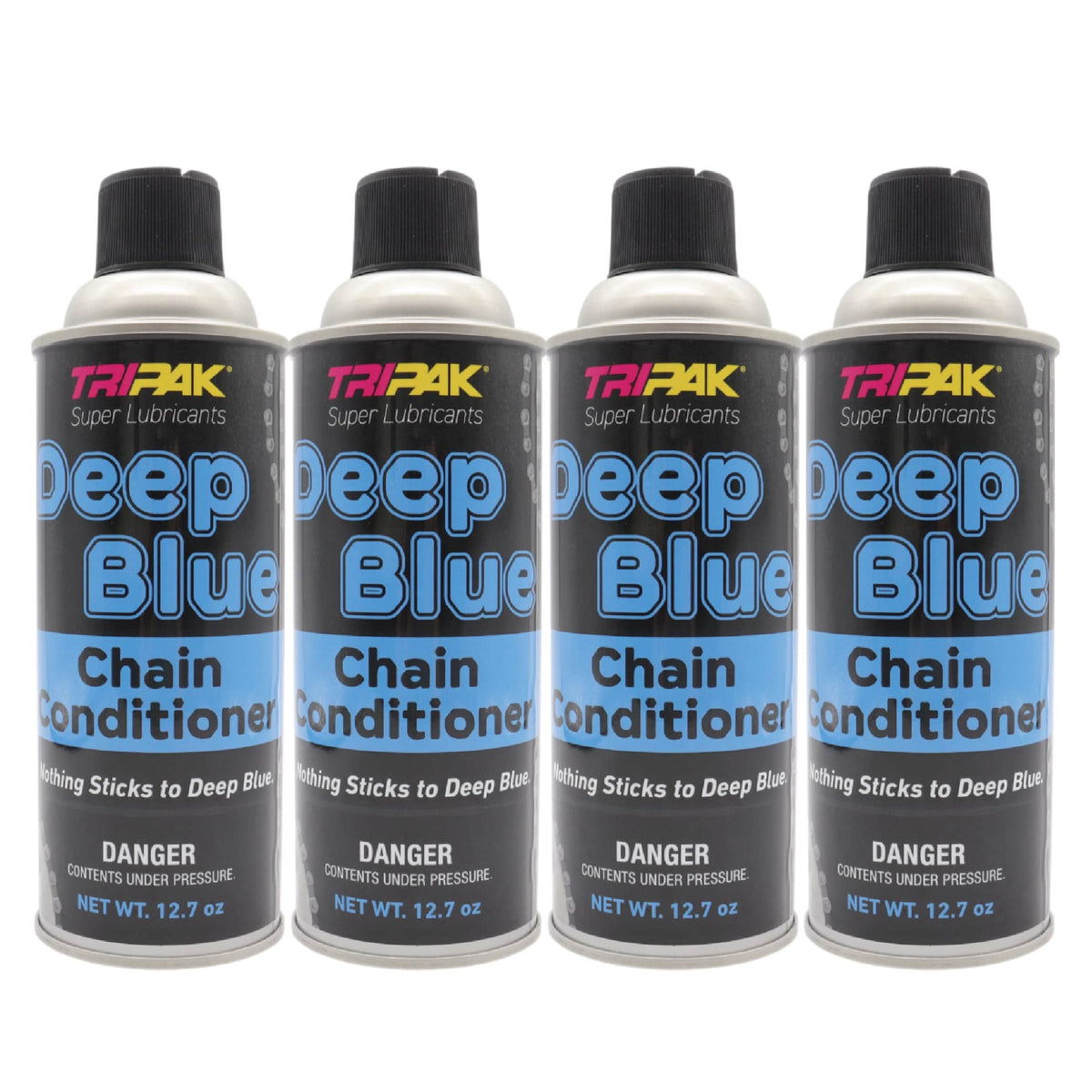 TRIPAK Deep Blue Chain Conditioner - Advanced Anti-Wear Formula (4 Pack)