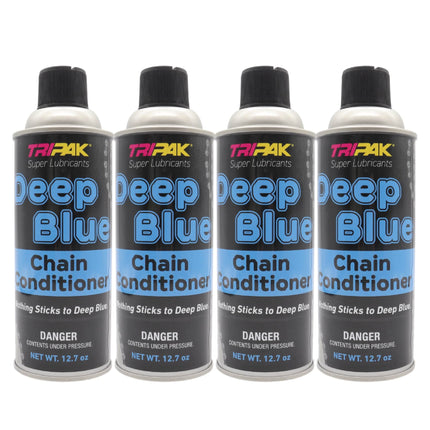 TRIPAK Deep Blue Chain Conditioner - Advanced Anti-Wear Formula (4 Pack)