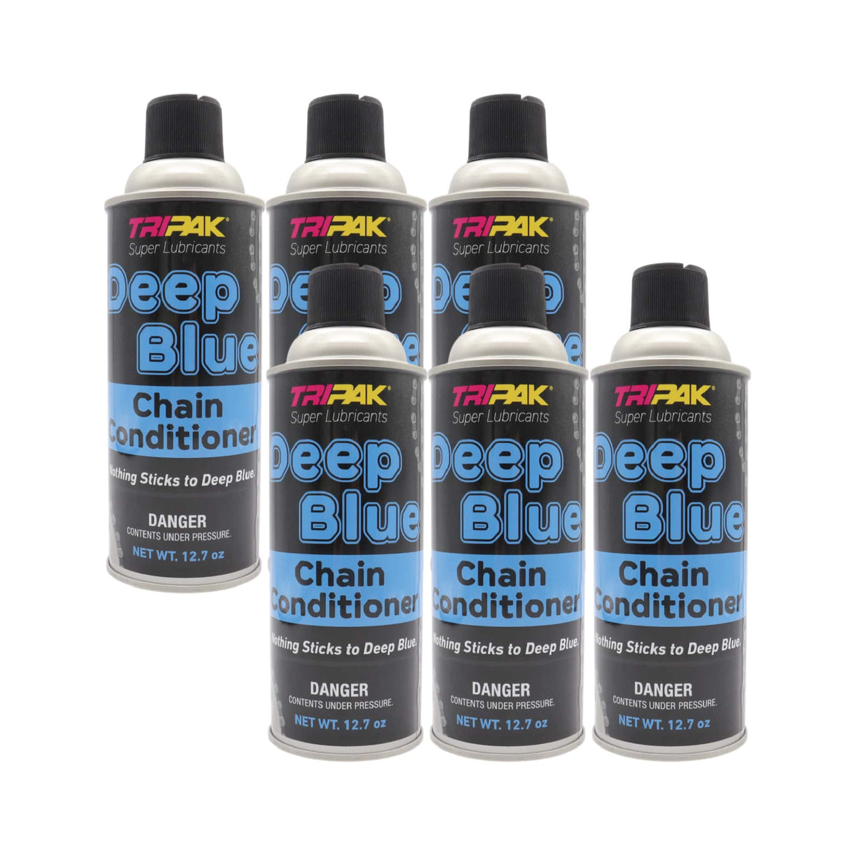 TRIPAK Deep Blue Chain Conditioner - Advanced Anti-Wear Formula (6 Pack)