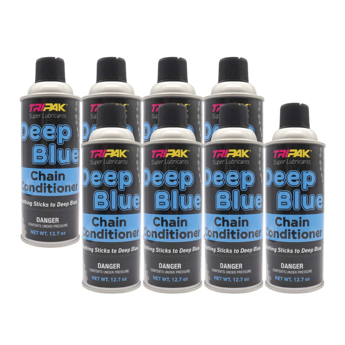 TRIPAK Deep Blue Chain Conditioner - Advanced Anti-Wear Formula (8 Pack)