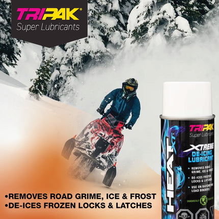 TRIPAK Heat Xtreme - Lubricating De-Icer for Frozen Machinery, Locks & More