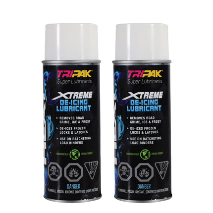 TRIPAK Heat Xtreme - Lubricating De-Icer for Frozen Machinery & Parts (2 Pack)
