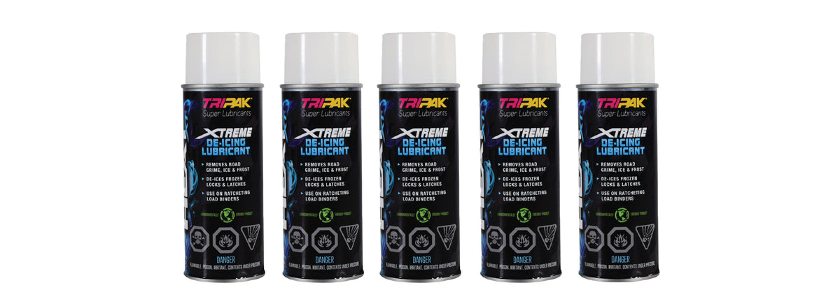 TRIPAK Heat Xtreme - Lubricating De-Icer for Frozen Machinery & Parts (5 Pack)