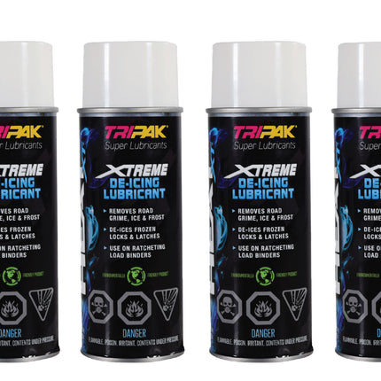 TRIPAK Heat Xtreme - Lubricating De-Icer for Frozen Machinery & Parts (6 Pack)