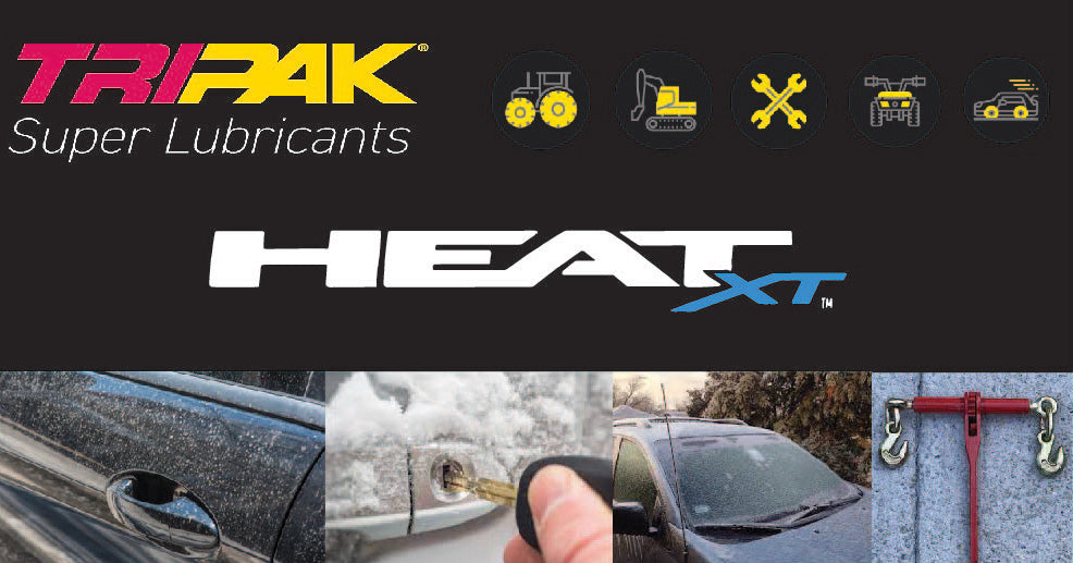 TRIPAK Heat Xtreme - Lubricating De-Icer for Frozen Machinery & Parts (6 Pack)