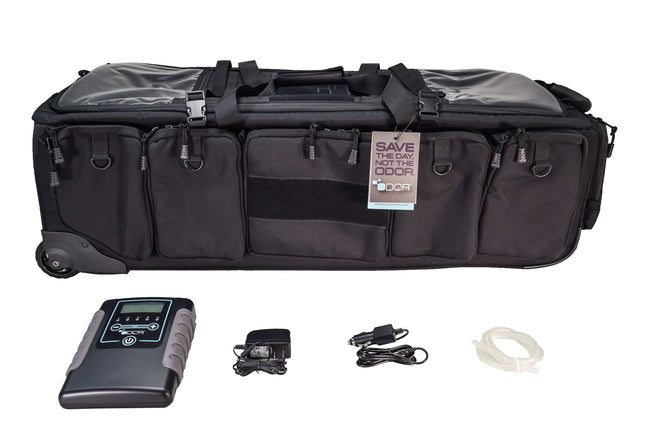 Ozone Black Rolling Transport Duffle Bag (38.5″)Eliminates Odors On Any Gear