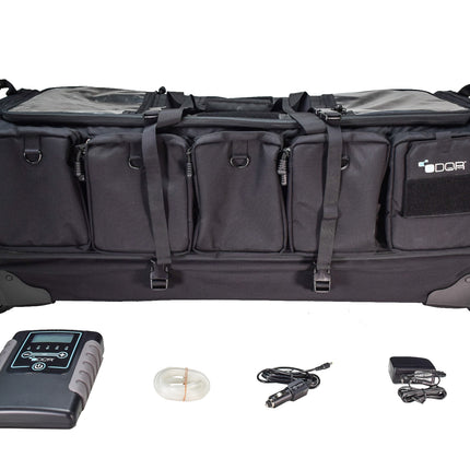 Odor Crusher Ozone Gun Case Rolling Transport Bag 39″ Eliminates Odors on Gear