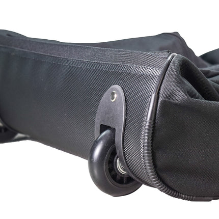 Odor Crusher Roller Duffle Bag with Ozone Generator Eliminates Odors on Clothing