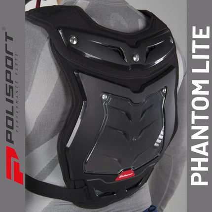 Polisport Phantom Lite - Chest Protector for Adult (Black)
