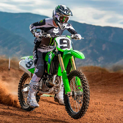 Polisport Disc & Bottom Fork Protector for Kawasaki KX250F (2013-2020) & KX450F (2015-2018) - Durable Polypropylene, Shields Fork & Brake Disc from Rocks, Debris, Easy Bolt-On Install