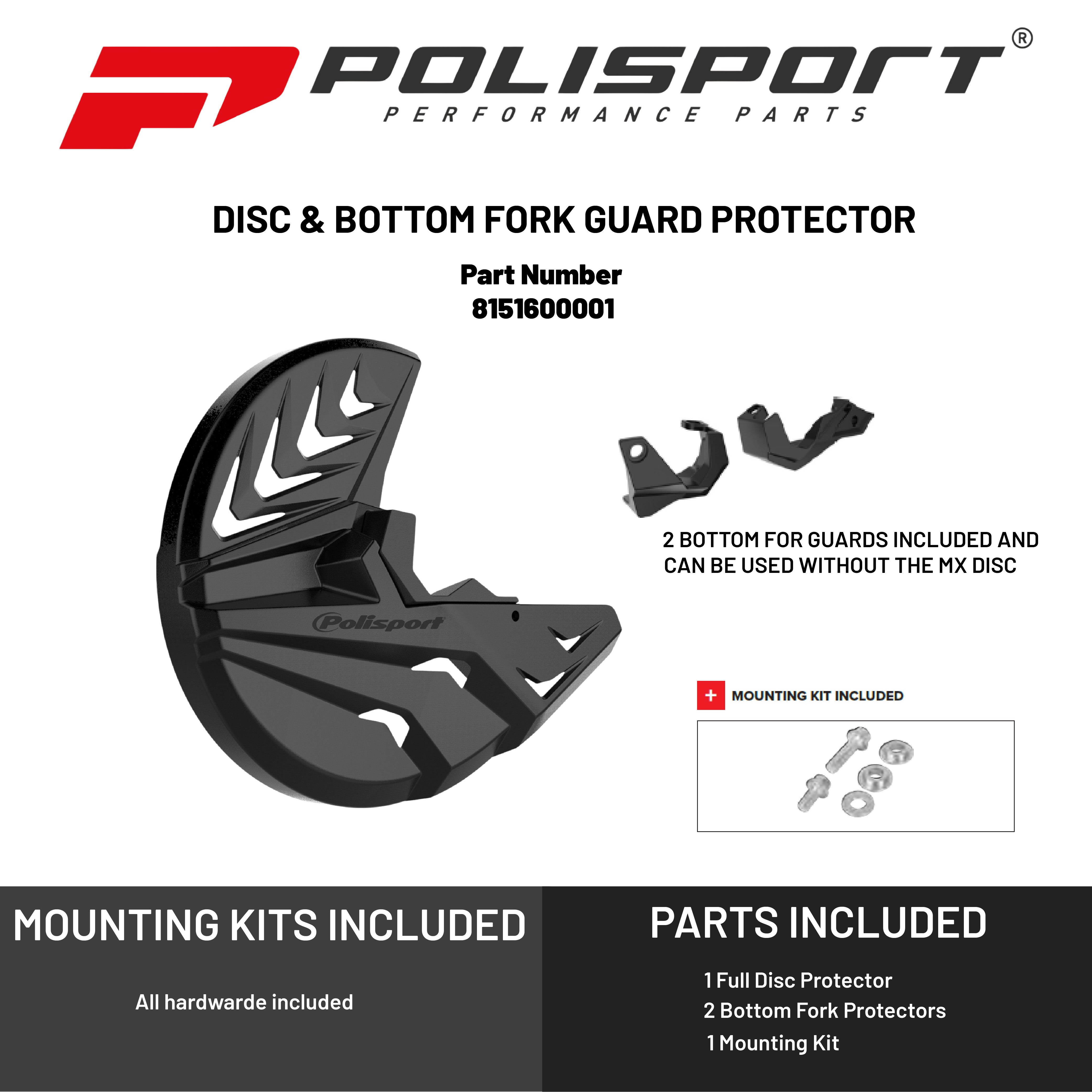 Polisport Disk w/bottom fork SX/TC/FC(15>)EXC/TE/FE(16>)SEF(19>)