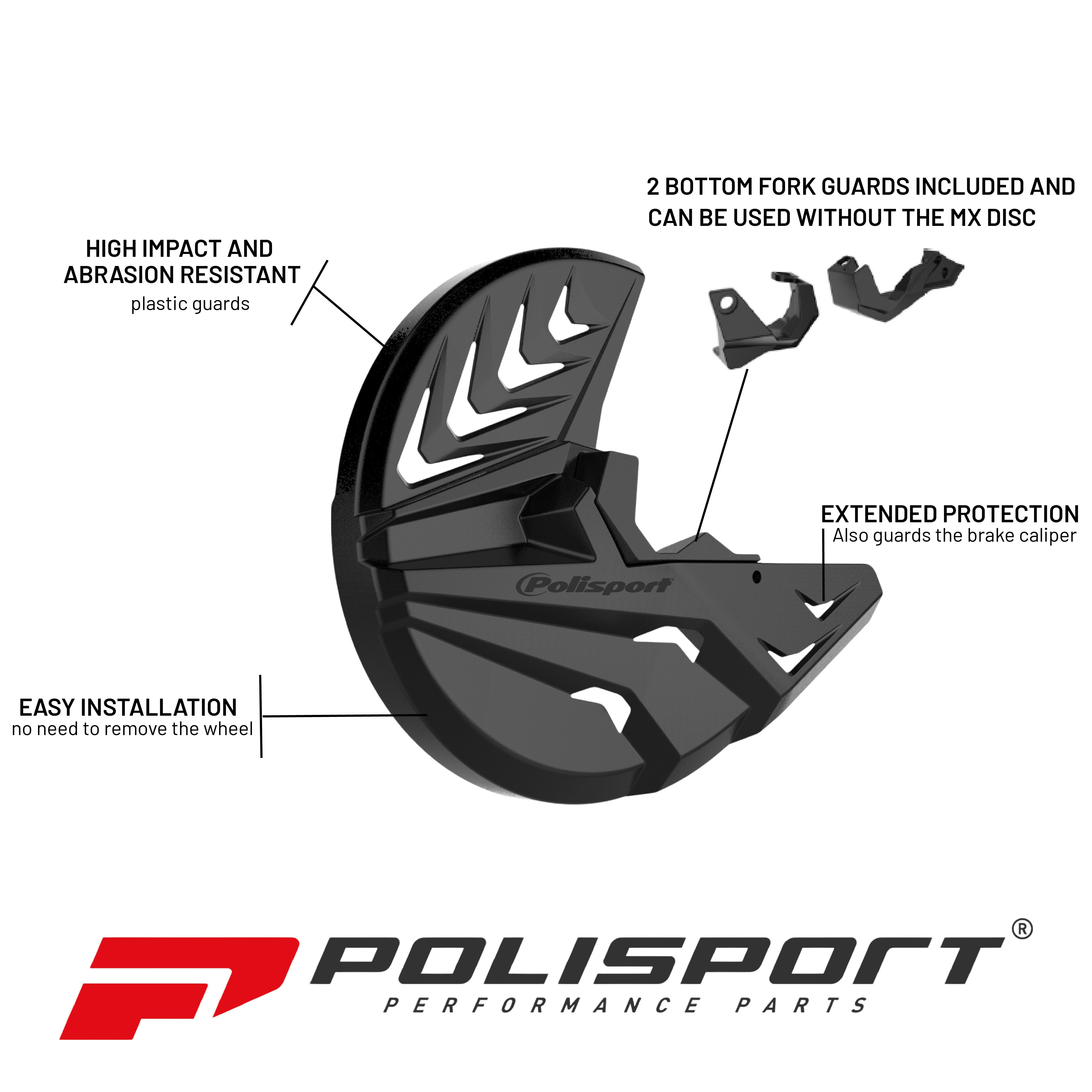 Polisport Disk w/bottom fork SX/TC/FC(15>)EXC/TE/FE(16>)SEF(19>)