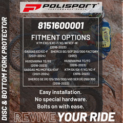 Polisport Disk w/bottom fork SX/TC/FC(15>)EXC/TE/FE(16>)SEF(19>)