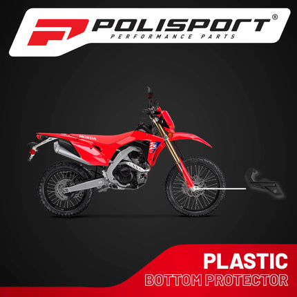 Polisport Bottom Fork Protector for Honda CRF250R/CRF450R (2015-2024) - Durable Impact-Resistant Plastic, Easy Installation, Black, Motorcycle Fork Guard Accessory