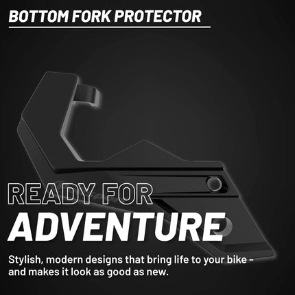 Polisport Bottom Fork Protector for Honda CRF250R/CRF450R (2015-2024) - Durable Impact-Resistant Plastic, Easy Installation, Black, Motorcycle Fork Guard Accessory